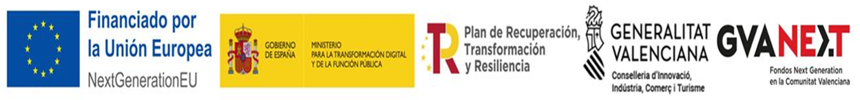 Financiado por la Unión Europea - NextGenerationEU - Ministerio - Generalitat Valenciana - GVANEXT