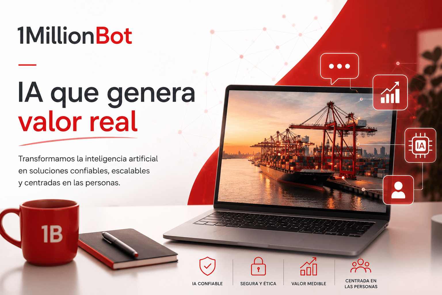 Terminal portuaria con IA - 1MillionBot y Paceco Poseidon
